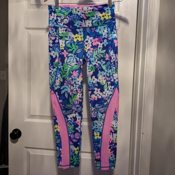 Excellent condition Lilly Pulitzer LUXLETIC Weekender high-rise midi legging - Picture 1 of 1
